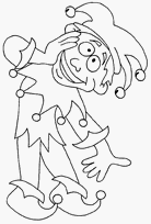 coloriage le fou du roi carnaval